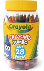 Crayola Crayola: Óriás zsírkréta műanyag üvegben - 28 db-os