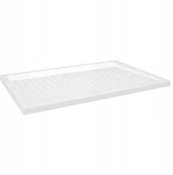 vidaXL Zuhanytálca csapteleppel, fehér, 80x120x4 (148901)