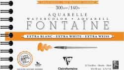 Clairefontaine Fontainewhite Vázlatfüzet 12 12 x 18 cm 300 g (976029C)