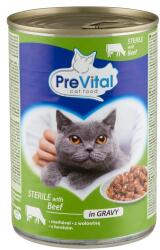 PreVital teljes értékű állateledel felnőtt, ivartalanított macskák számára marhával szószban 415 g