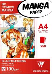 Clairefontaine Mangapaper Vázlatfüzet 50 A4 100 g (94042C)