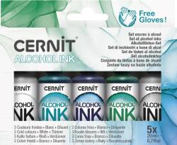 Cernit CEASS008C Alkoholos tinta készlet Cold Colors 5 x 20 ml 5 db (CEASS008C)