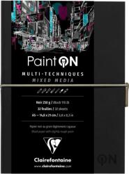 Clairefontaine Paint'On Vázlatfüzet A5 250 g Black (975185C)