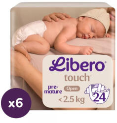 Libero Touch pelenka, Koraszülött 0, 1-2, 5 kg, 144 db