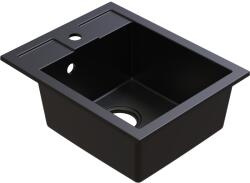 BERG Solo gránit mosogató 50x40 cm fekete ZHB19103 (ZHB19103)