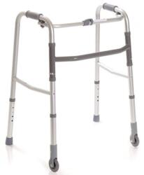 Összecsukható, állítható járókeret 2 kerékkel - L-es