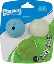 Chuckit! Chuckit! Fetch Medley labdák kutyáknak (S ~ 5 cm; 3 db különböző labda / szett | Whistler, Max Glow, Erratic)
