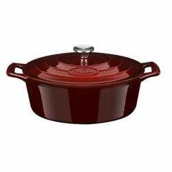 La Cuisine BERRY öntöttvas ovál sütőtál+ fedő 29x21x11cm 4, 75 l (432028)