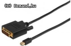 MicroConnect Kab Mon DP mini M - DVI 24p M 2m MicroConnect Black MDPDVI2B (MDPDVI2B)
