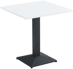 TEMPO KONDELA Bisztró asztal, fehér/fekete, 70x70 cm, RINALDO TYP 1 - smartbutor