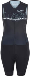 Keada Sports Női ujjatlan trisuit - Signal One S fehér|fekete
