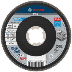 Bosch PRO X571 X-LOCK, M14 legyezőtárcsa, 115 mm, G80, fémhez, inoxhoz (2608619199)