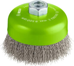 Bosch PRO Stainless Steel clean hullámos fazékkefe, 100x0, 3 mm, M14 menetes, fémhez, inoxhoz (2608622103) - hardtools