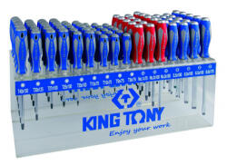 KING TONY csavarhúzó+polc készlet 96 részes (31516MR) (31516MR) - hardtools