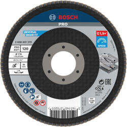 Bosch PRO X571 legyezőtárcsa, 115 mm, G120, inoxhoz, fémhez (2608607319)