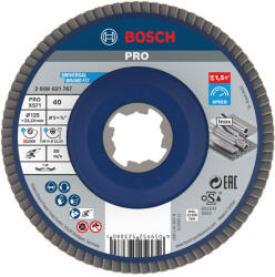 Bosch PRO X571 X-LOCK, M14 legyezőtárcsa, 125 mm, G40, fémhez, inoxhoz (2608621767)