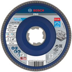Bosch PRO X571 X-LOCK, M14 legyezőtárcsa, 115 mm, G80, fémhez, inoxhoz (2608621765)