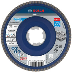 Bosch PRO X571 X-LOCK, M14 legyezőtárcsa, 115 mm, G40, fémhez, inoxhoz (2608619205)
