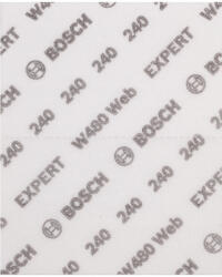 Bosch W480 kézi csiszolóháló, G240 2 db 115x140, G240 2 db mosható (2608902383)