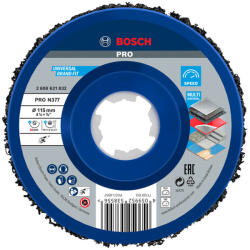 Bosch PRO N377 X-LOCK, M14 Multi Material tisztítókorong, 115 mm, fém, festék, kő (2608621832)