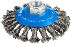 Bosch PRO Metal heavy fonott kúpos kefe, 100x0, 5 mm, M14 menetes, fémhez (2608622011)