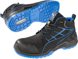 PUMA Krypton Blue Mid S3 ESD SRC Védőbakancs Fekete/Kék - 49 (PUM-634200-49_S3)