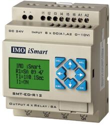 IMO iSmart SMT-ED-R12-V3 Programozható relé, 24VDC, HMI, 6DI, 2A/D in, LCD (SMT-ED-R12-V3) (SMT-ED-R12-V3)
