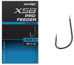 Matrix X5B Pro Feeder 14 Barbed Lapkás, Szakállas Horog 10db (GHK218)