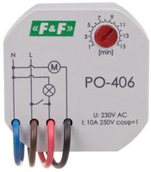 FF Filipowski PO-406 Időrelé, késleltetett impulzusú, szerelvénydobozba 230VAC 10A (PO-406) (PO-406)