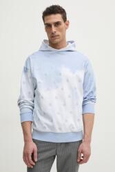 HUGO BOSS pamut melegítőfelső férfi, mintás, kapucnis, 50531740 - kék L