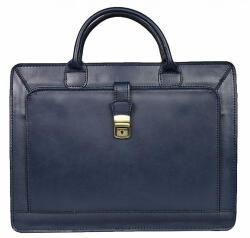 Maxmoda Aktatáska valódi bőr sötétkék 2 rekeszes (mx-44959-blue)