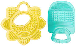 Bright Starts Rágóka 2db Sunny Soothers - Napocska és Jégkrém Formájú, Többféle Textúrájú, BPA-mentes, 3 Hónapos Kortól