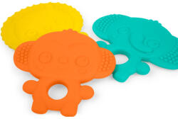 Bright Starts Gummy Buddies Rágóka Szett 3db 3 hó+ - Fogzást Segítő, Puha Textúra, BPA-mentes