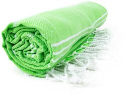 The One Towelling Sultan Hammam strandtörölköző - Limezöld / fehér | 100 x 180 cm (Hamsultan-8719322223005)