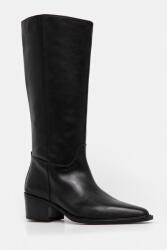 Vagabond Shoemakers bőr csizma KELSEY fekete, női, lapos talpú, 5810-001-20 - fekete Női 38