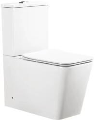 EuroStandard Viva ES QUADRO monoblokk WC - perem nélküli - WC ülőkével komplett - mély öblítésű (8264003E)