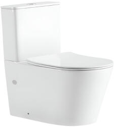 EuroStandard Eros ES AVVA monoblokk WC - perem nélküli - WC ülőkével komplett - mély öblítésű (82648202)