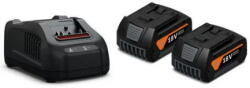 FEIN GAL 1880 CV AS gyorstöltő Li-ion akkukhoz + 2 db GBA Li-ion akkumulátor, 18 V, 5.0 Ah, AS (9 26 04 246 01 0)