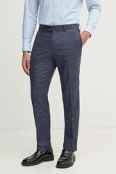 HUGO BOSS gyapjú nadrág sötétkék, chino, 50535685 - sötétkék 56