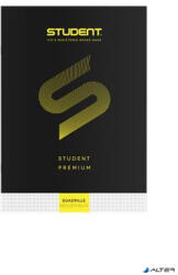 ICO Füzet, tűzött, A4, kockás, 32 lap, ICO "Student Premium", fekete (7500107006) - alter