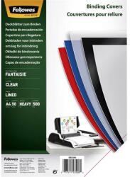 Fellowes Hátlap, A4, 500 mikron, FELLOWES Fantaisie, átlátszó