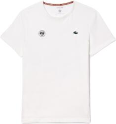 Lacoste Ultra-Dry Sport Roland Garros Edition Tennis T-Shirt - white - Fehér - tennis-zone - 26 310 Ft