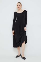 Max Mara ruha fekete, midi, harang alakú - fekete XS - answear - 77 990 Ft
