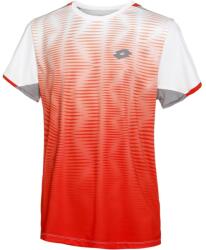Lotto Top B IV Tee 2 - red poppy/bright white - Piros