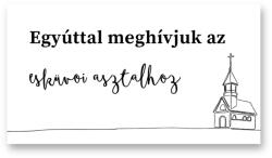 Personal Meghívó az esküvői asztalhoz - Classic Válasszon mennyiséget: 61 db és több