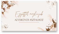 Personal Meghívó az esküvői asztalhoz - Boho Válasszon mennyiséget: 61 db és több