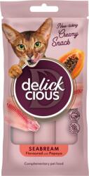Delickcious Recompense pentru pisici Delickcious cu dorada și papaia 4x15g