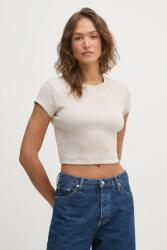 Calvin Klein Jeans t-shirt női, bézs, LV047AB802 - bézs XXL - answear - 12 990 Ft