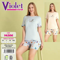 Violet Rövid ujjas rövid gatyás pizsama M 93999