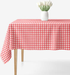Goldea teflonos asztalterítő - piros kockás 80 x 80 cm